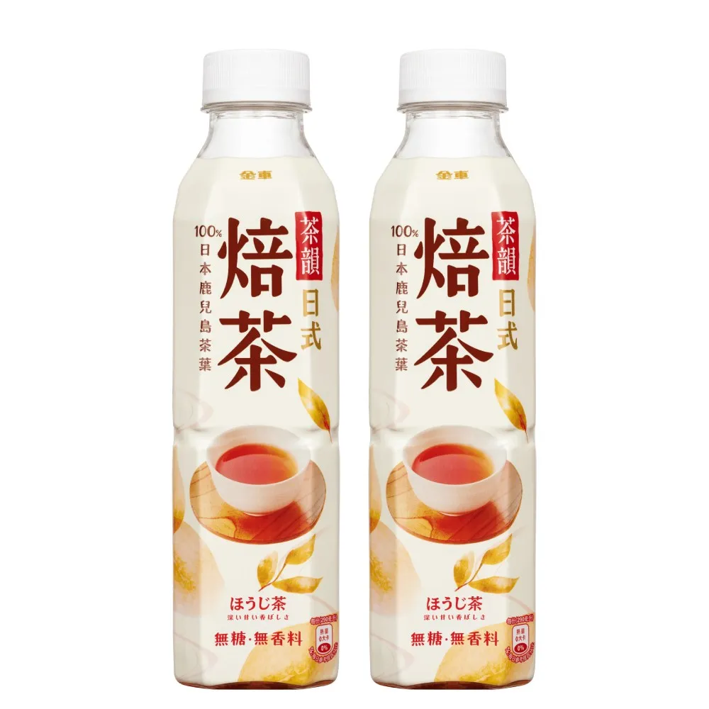【金車/伯朗】金車茶韻-日式焙茶580ml-24罐/箱X2箱