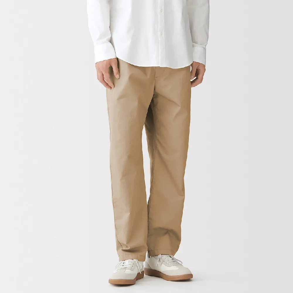 【MUJI 無印良品】男水洗棉舒適長褲(深灰/黑色/米色/深綠/深藍/棕色)
