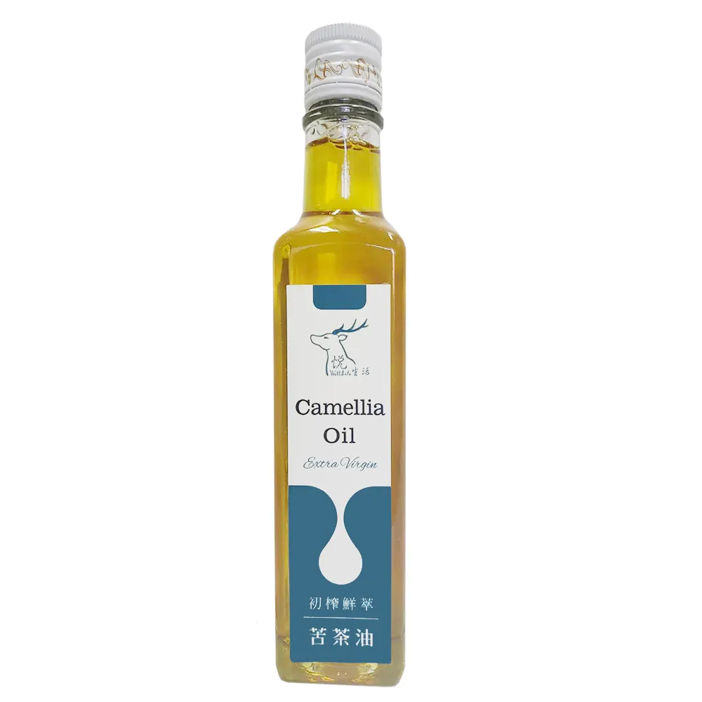 【悅•生活】極鮮--野生百年老樹種苦茶油 ω-9 83% 250ml/瓶 六入組(大果 小果 山茶花油 茶花籽油)