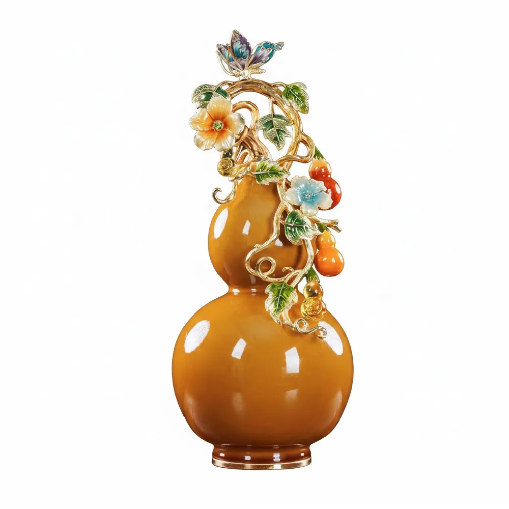 【幸福珠寶】母親節禮物  金藤納福・花果葫蘆藝品