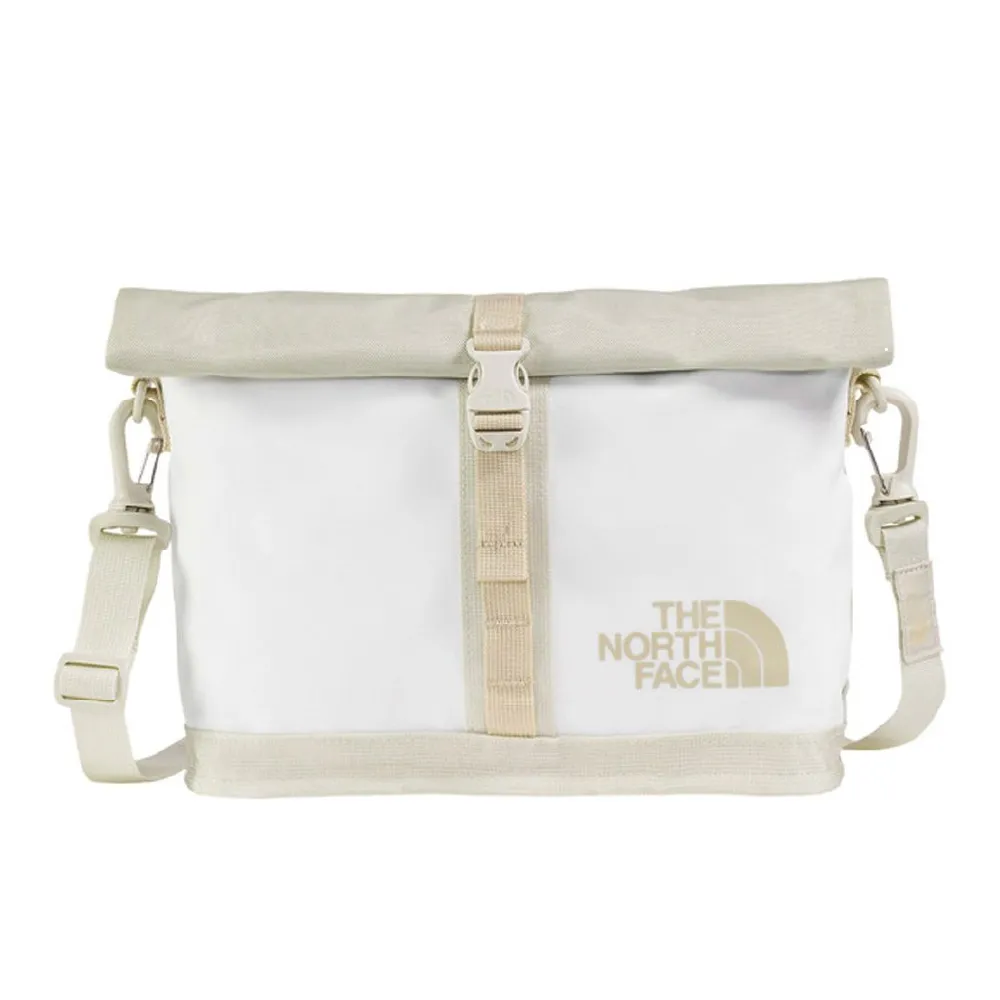 【The North Face】插扣式可調節單肩包《白卡其》8BK6/側背包/插扣設計/可調節肩帶/戶外休閒