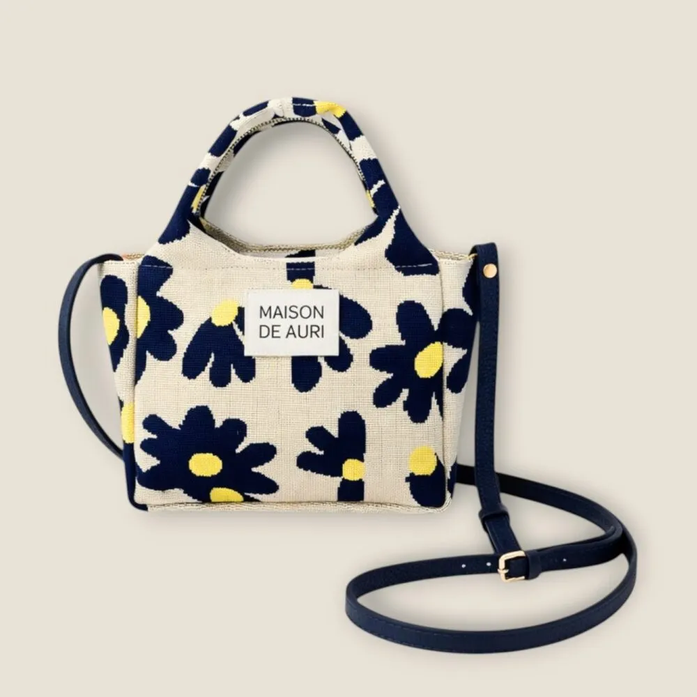 【MAISON DE AURI】雙11 Happy Spring Bags｜小確幸-Cream Garden 小提包 / 厚針織