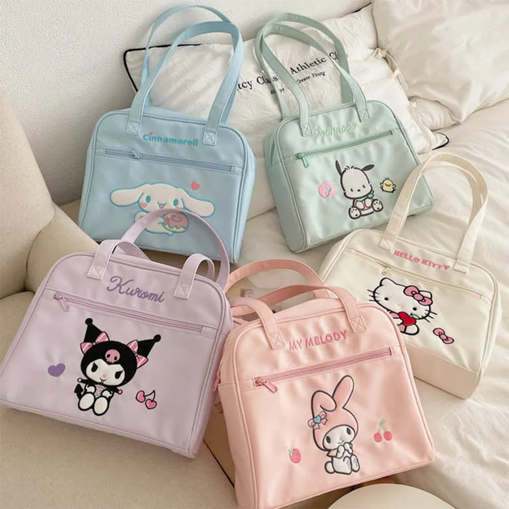 【SANRIO 三麗鷗】雙11 三麗鷗大容量單肩包保齡球包(酷洛米/大耳狗/美樂蒂/凱蒂貓/怕恰狗)