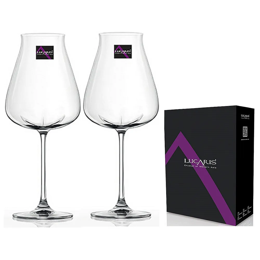【LUCARIS】無鉛水晶紅酒杯 700ml 2入禮盒組 Desire系列(可醒酒紅酒杯禮盒)