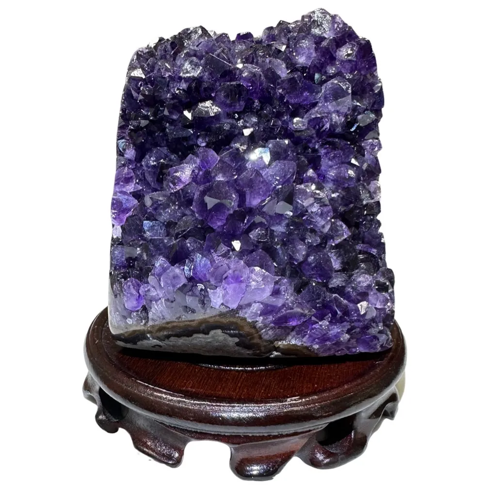 【恬芯晶品】天然紫水晶頂級烏拉圭帝王紫晶鎮A+59(頂級烏拉圭紫晶鎮招財開運風水財運業績財位招貴人紫晶洞)