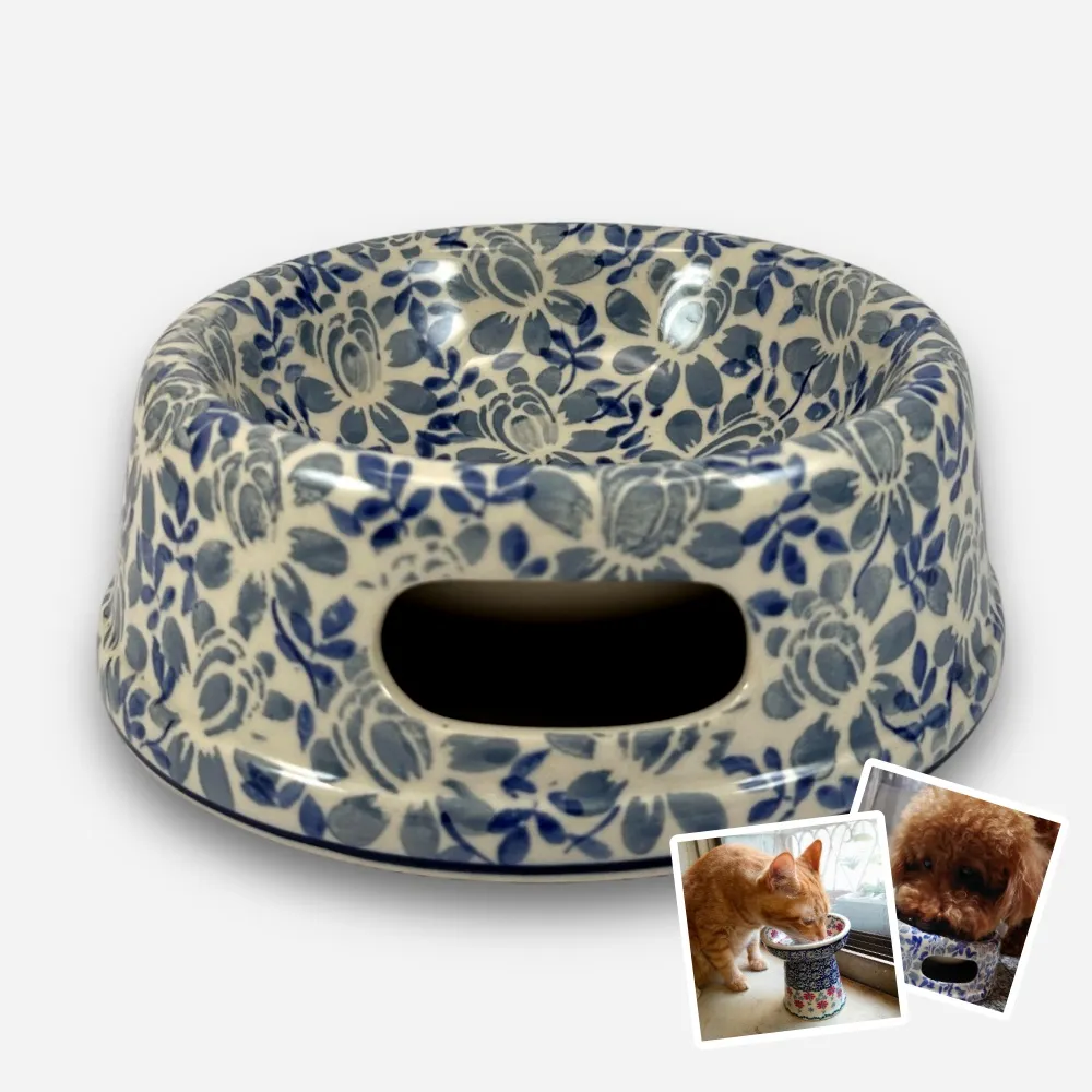 【SOLO 波蘭陶】波蘭製 Manufaktura 波蘭陶 17cm 寵物碗 圓形厚底碗 貓咪/中/小型犬適用