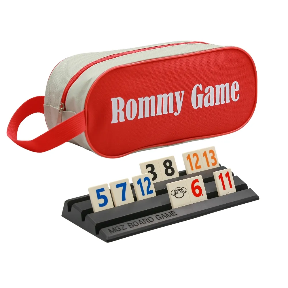 【漫格子】Rommy 數字遊戲 以色列麻將 袋裝大牌大字2-6人(拉密 益智桌遊 麻將)