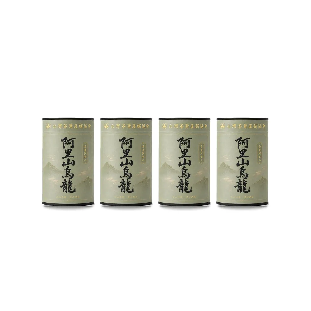 【台灣茶葉產銷協會】阿里山烏龍茶 4入組｜罐裝4兩