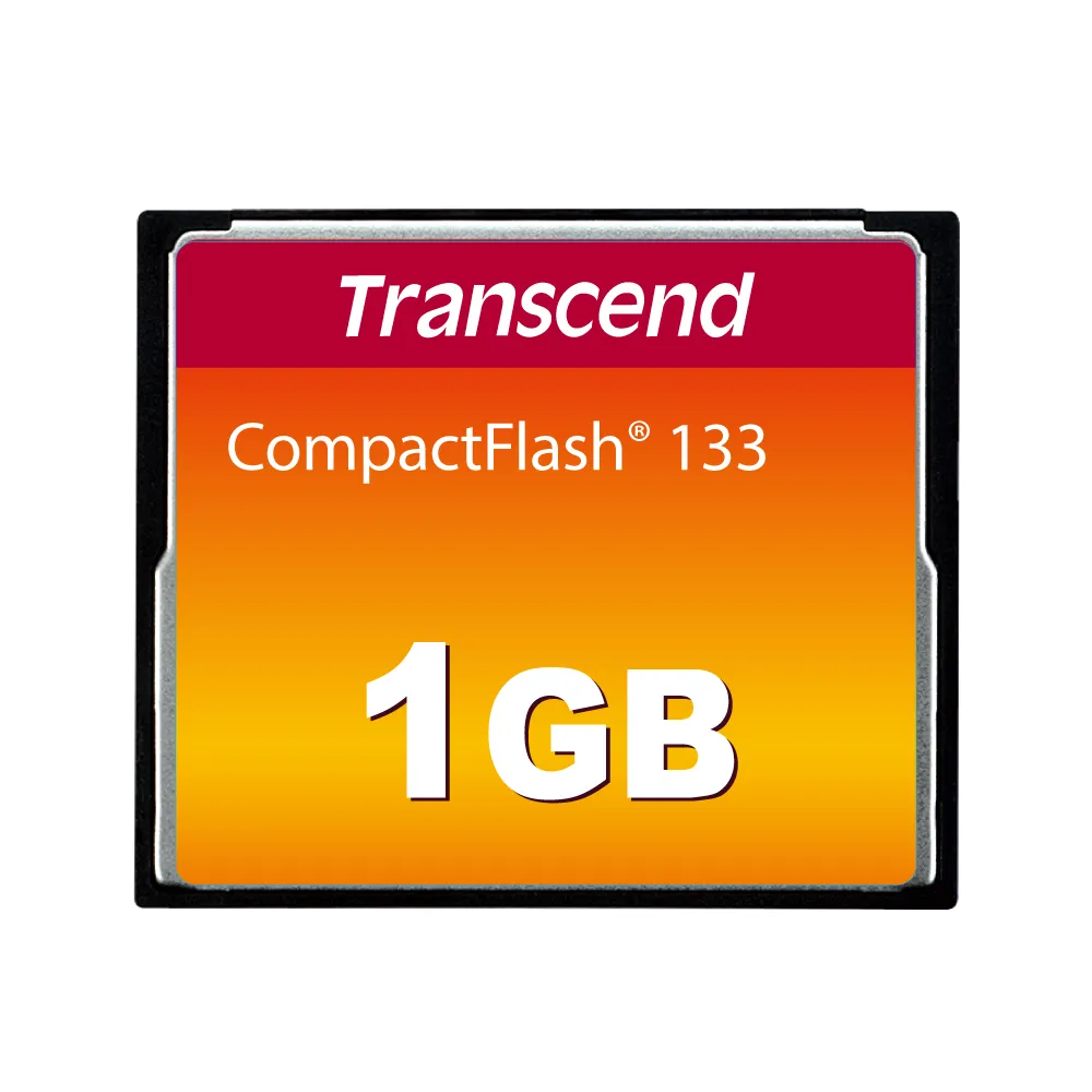 【Transcend 創見】133X CF 1GB CompactFlash 記憶卡(TS1GCF133 新舊包裝隨機出貨)