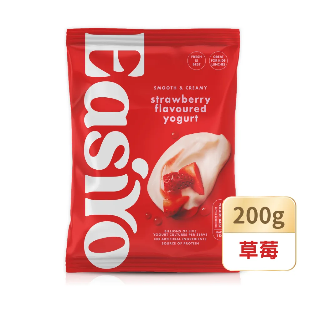 【EasiYo】紐西蘭優格粉-草莓口味200gx1入 (自製優格/手作優格)