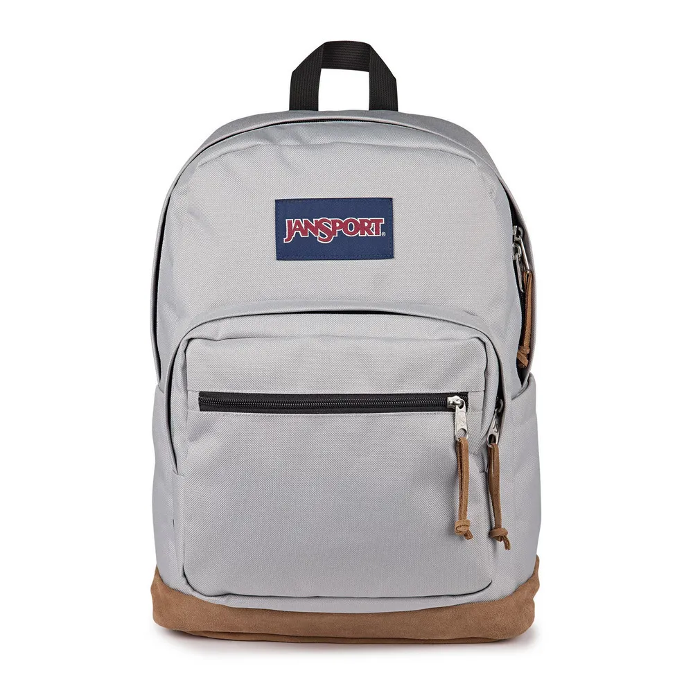 【JANSPORT】雙11 Right Pack 後背包 經典 抗撕裂材質 筆電專用夾層 灰(JS0A4QVADH7)