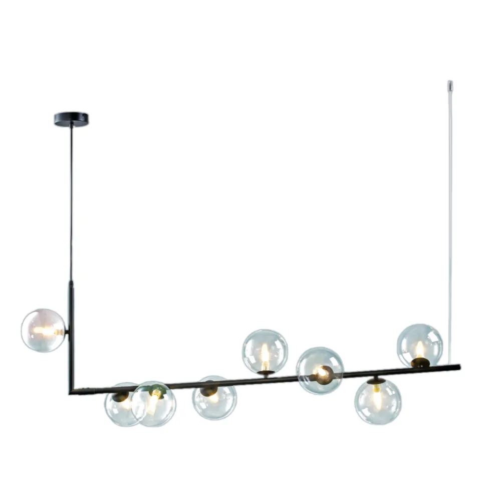【大巨光】時尚風 LED G9 LEDx8 吊燈-大_LED(LW-12-0401 鋼材烤漆)