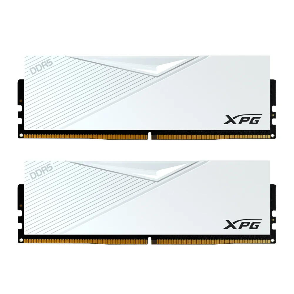 【ADATA 威剛】LANCER DDR5 6000 32GBx2 電競桌上型記憶體 白 (AX5U6000C3032G-DCLAWH)
