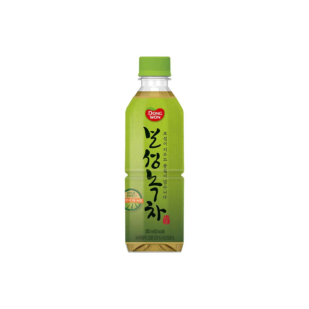 【韓味不二】超值箱購-韓國綠茶飲料350mlx24入/箱