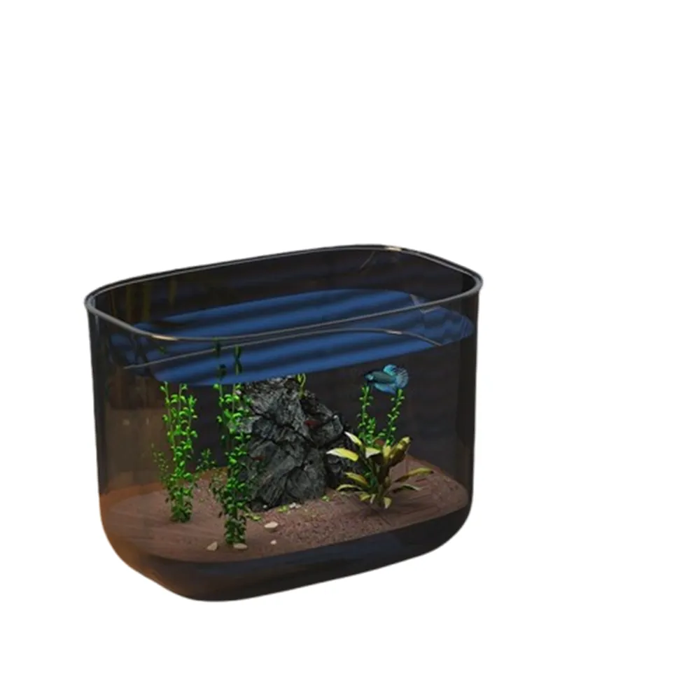 【星治】烏龜缸/水族箱/懶人魚缸/亞克力魚缸 預計10工作天送達(18*14*15cm 裸缸)