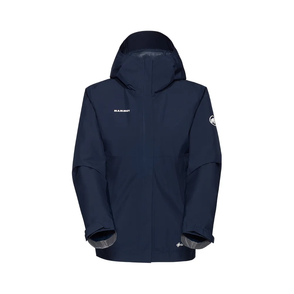 【Mammut 長毛象官方直營】Treeline Light HS Hooded Jacket GTX輕量防水連帽外套 女款 海洋藍 #1010-31520
