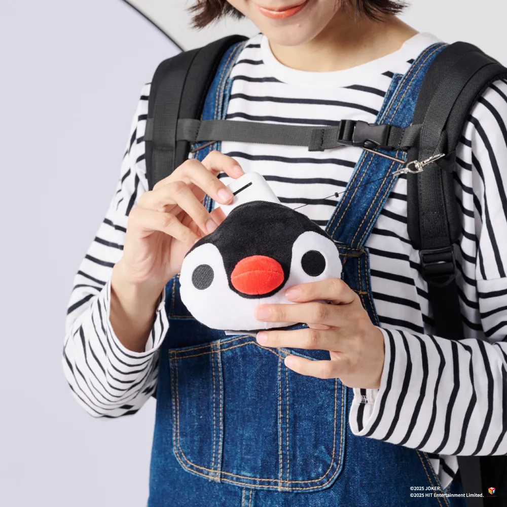 【翔仔居家】雙11 Pingu™ 伸縮票卡造型零錢包(企鵝家族聯名/零錢包/票卡包/小錢包/零錢袋/造型 