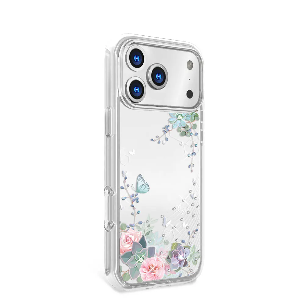 【apbs】iPhone 18/17/16/15/14/13/12/11系列 輕薄軍規防摔水晶彩鑽手機殼(舞江南)