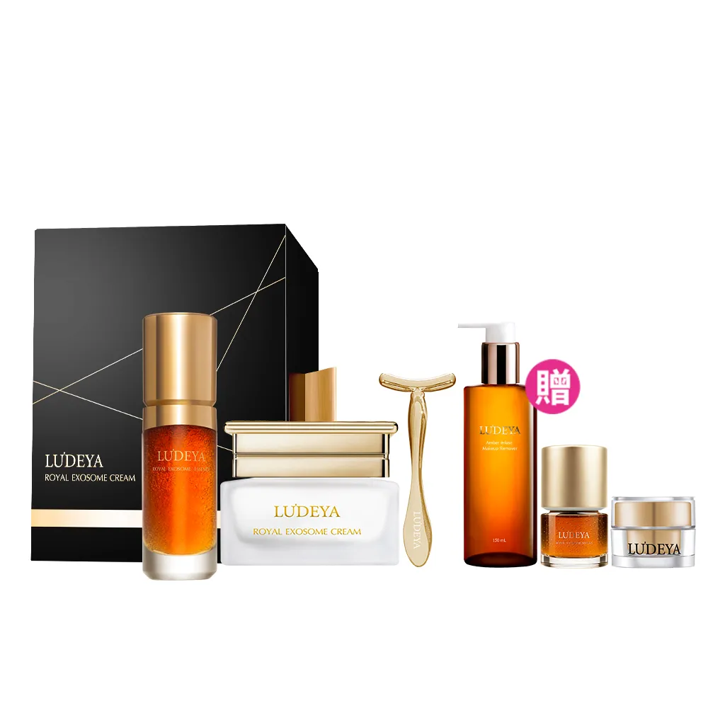 【LUDEYA】1111限定★蜂王玫瑰微泌彈潤緊緻組(瑰泌精華35ml+瑰泌霜60ml)(外泌體/PDRN/抗老/乳霜)