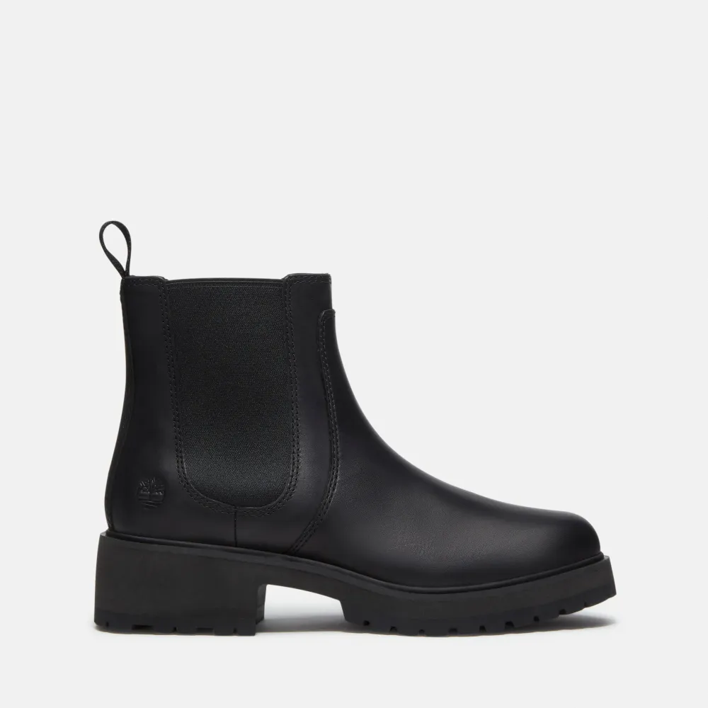 【Timberland】女款黑色切爾西靴(A2KC7W02)