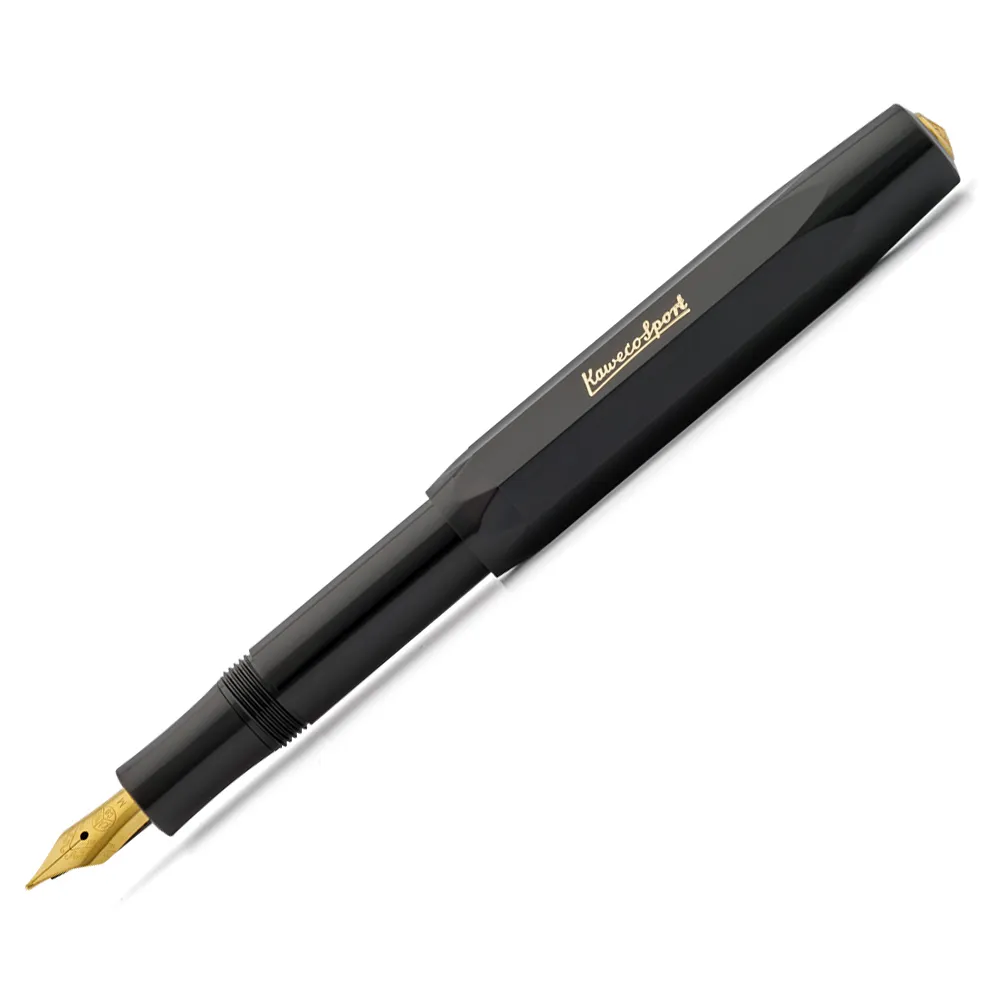 【KAWECO】CLASSIC SPORT系列 黑色 金尖 鋼筆