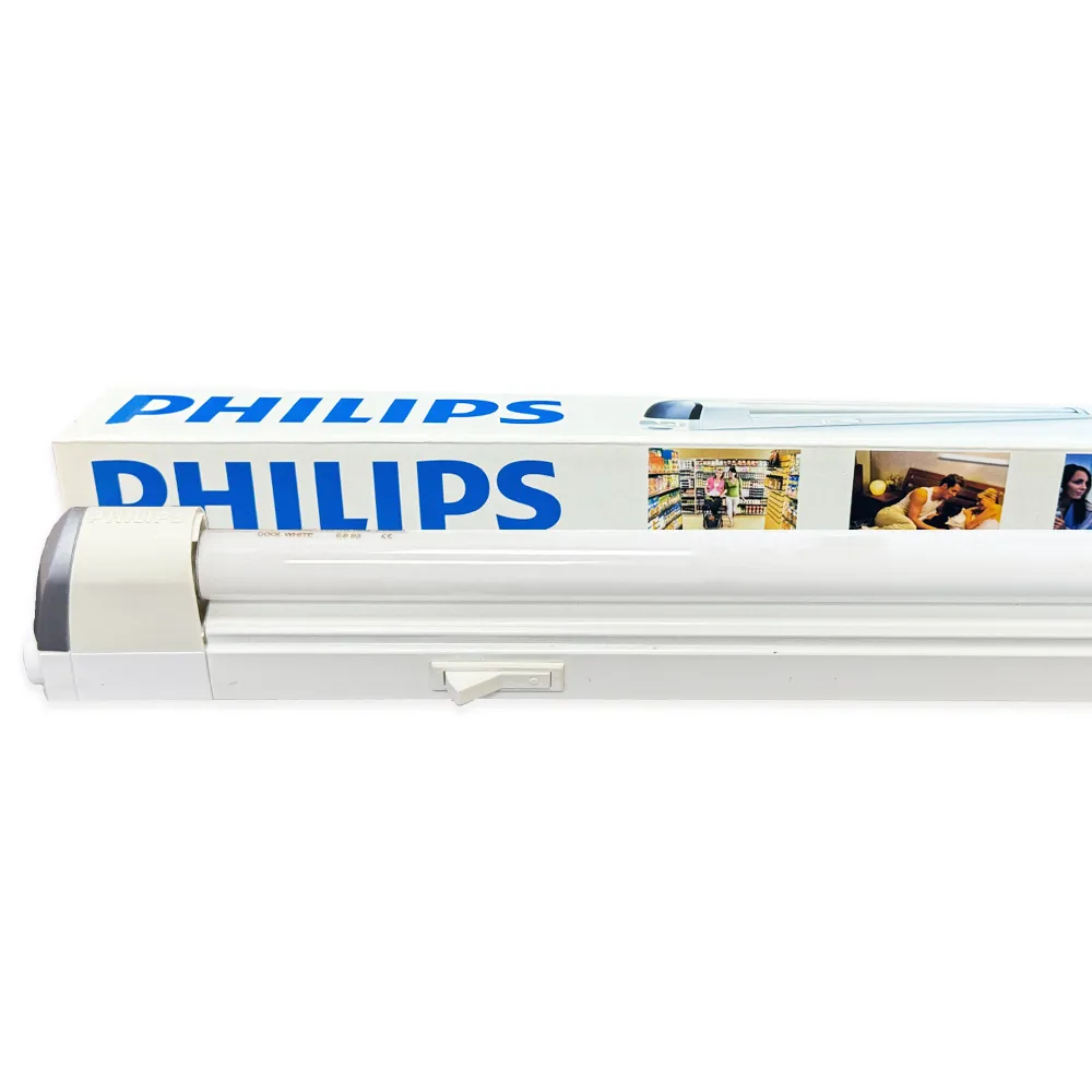【Philips 飛利浦】2入組 飛利浦 21W 3尺 110V 支架燈 層板燈 櫥櫃燈 T5燈管(有開關 附串接線)