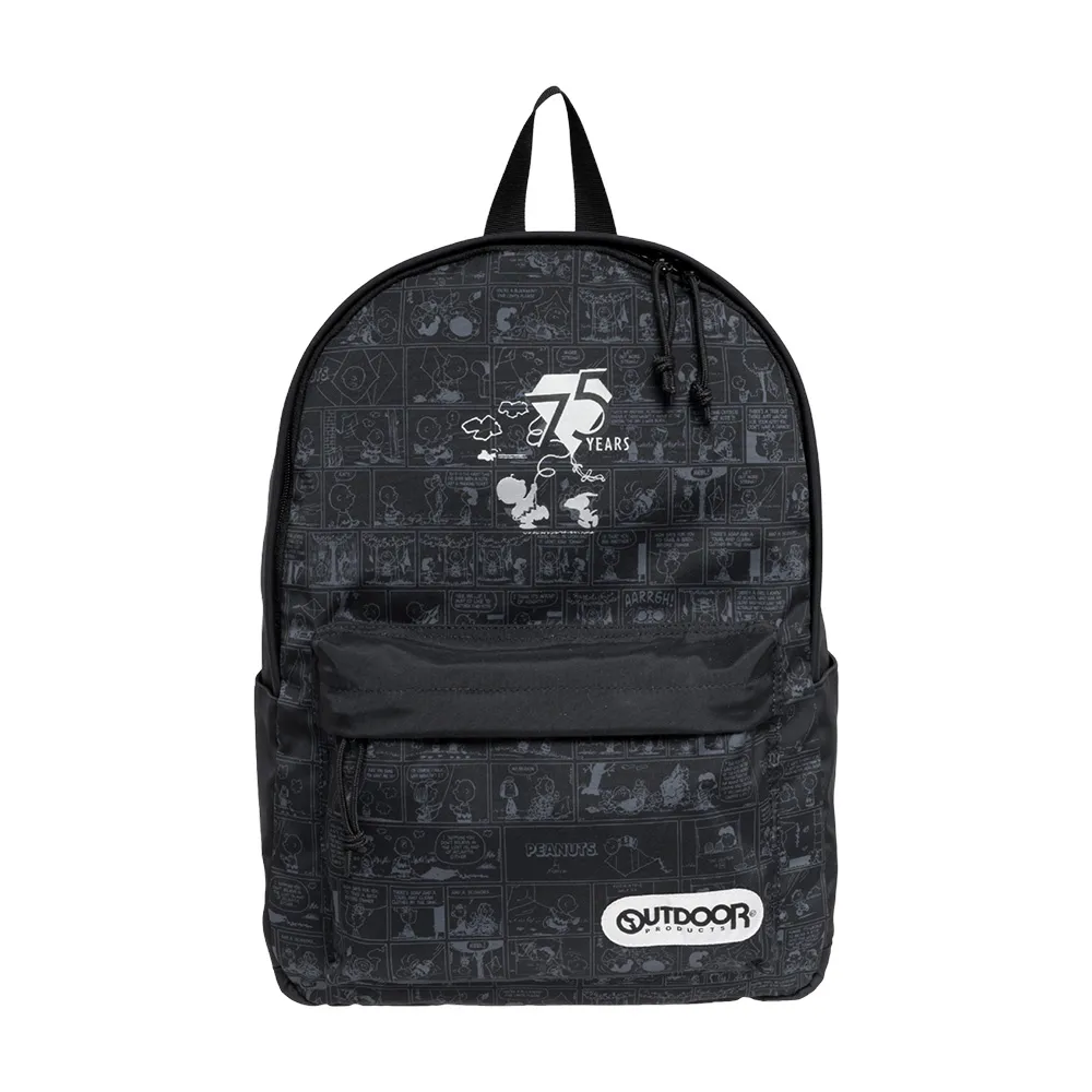 【OUTDOOR】雙11 史努比SNOOPY-75週年後背包-大-黑色 ODP24Q01BK