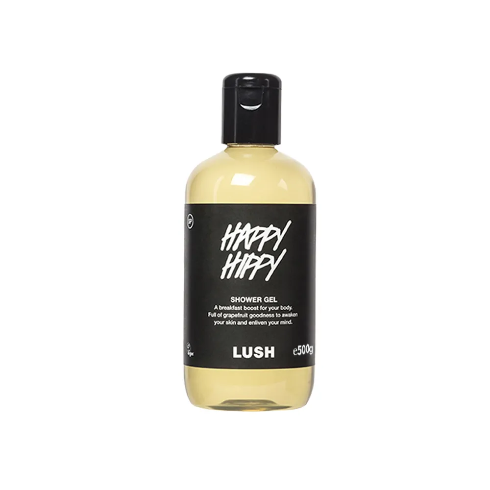 【LUSH 嵐舒】Happy Hippy 歡樂柚香沐浴露 500g(清新/果香/檸檬/柑橘)