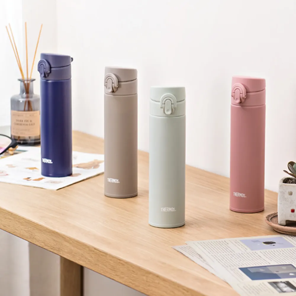 【THERMOS 膳魔師】不鏽鋼彈蓋真空保溫瓶400ml(JNI-403)