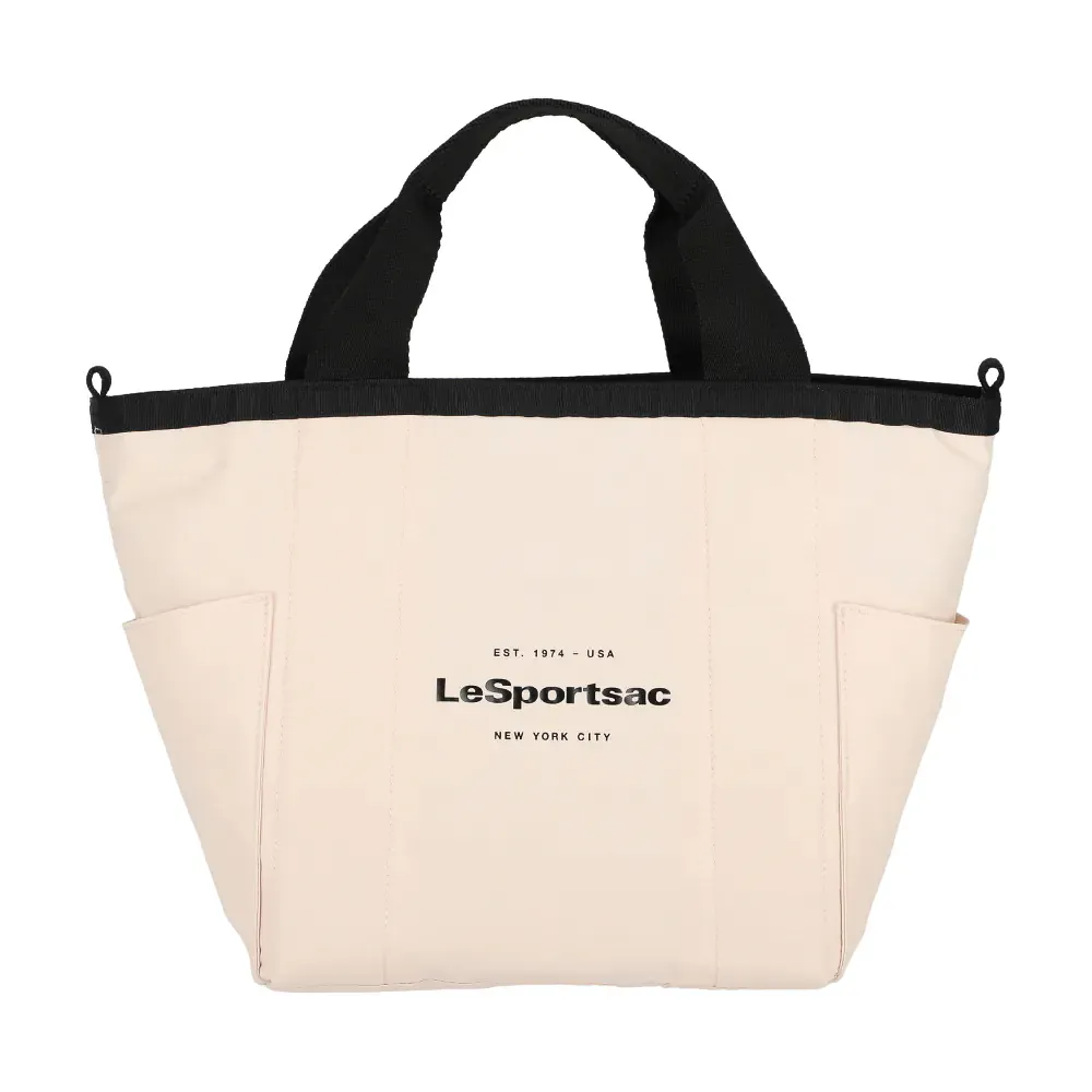 【Lesportsac】小型雙面托特包 手提包 便當袋 送禮 禮物 推薦 女包(晨曦粉)