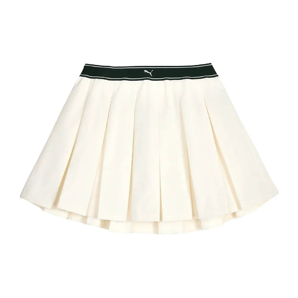 【PUMA】百褶短裙 MSC Pleated MondaySleepingClub 聯名 白 638983-87