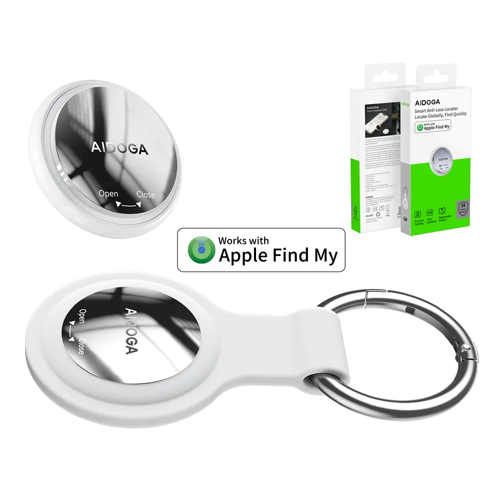 【AIDOGA】蘋果認證 Tag 全球定位器防丟器尋物追蹤器 Find My 寵物/長輩/老人/鑰匙 台灣NCC/Apple