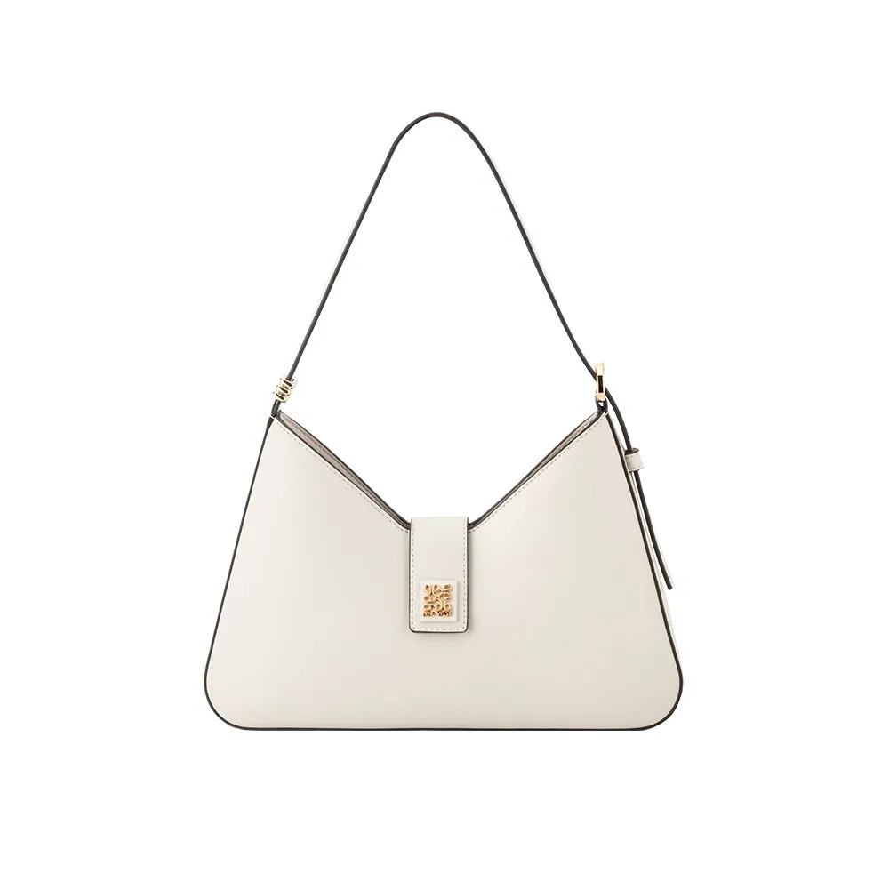 【NINE WEST】KALLIN 造型設計肩背包-奶油白(577272)