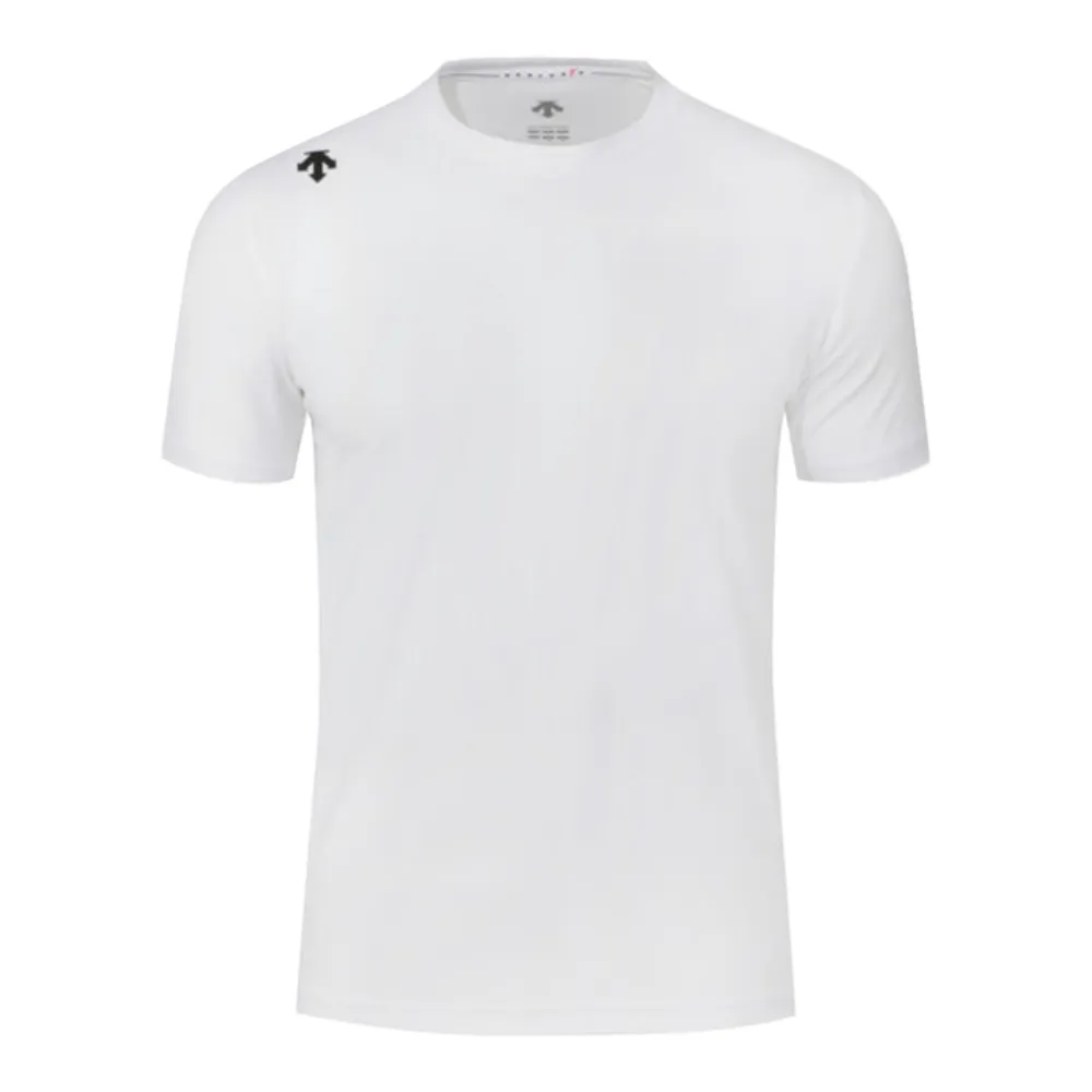 【DESCENTE】短袖上衣 男 快排 UNI (TOUGH LIGHT) STANDARD SHORT SLEEVE TS 白 SR123TTS23-WHT0