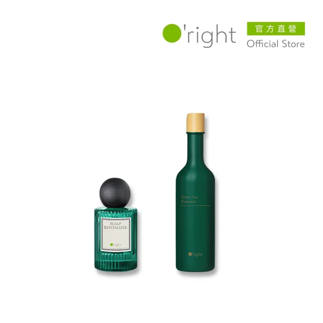 【O’right 歐萊德】四胜肽賦活養髮液45ml(女士/男士 任選)+洗髮精(茶樹/綠茶典藏 任選)250ml