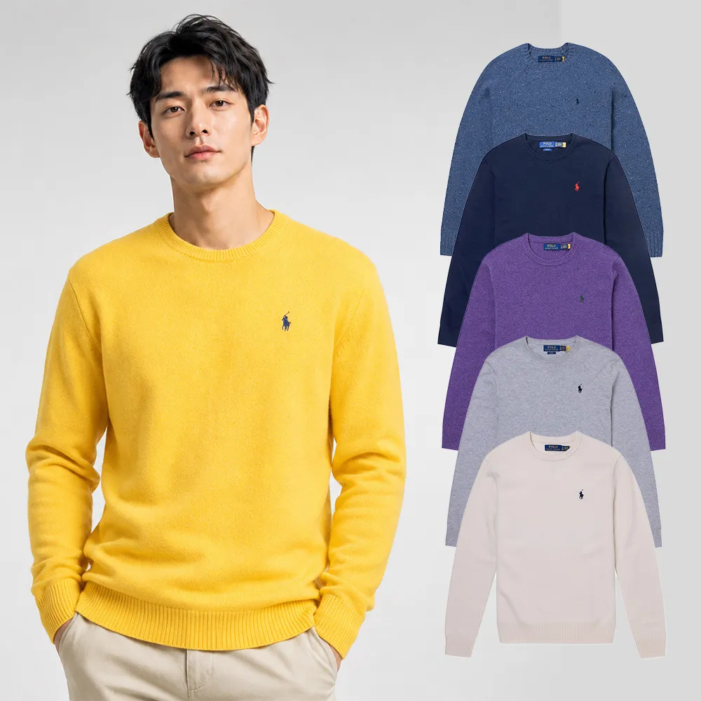 【RALPH LAUREN】RL POLO 經典刺繡小馬針織毛衣-多色選(平輸品/部份羊毛款/秋冬舒適)