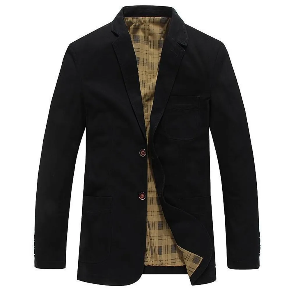 【巴黎精品】現貨限搶 西裝外套休閒西服(薄款寬鬆棉質春秋男外套4色a1ck25)