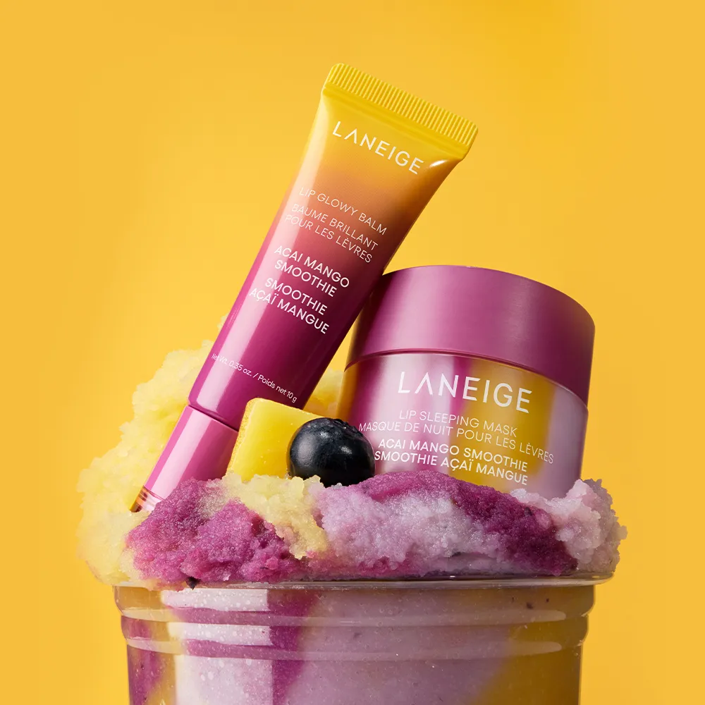 【LANEIGE 蘭芝】官方直營 夏日限定護唇組 巴西莓芒果冰沙(蘭芝 護唇膏 潤唇膏 唇膜)