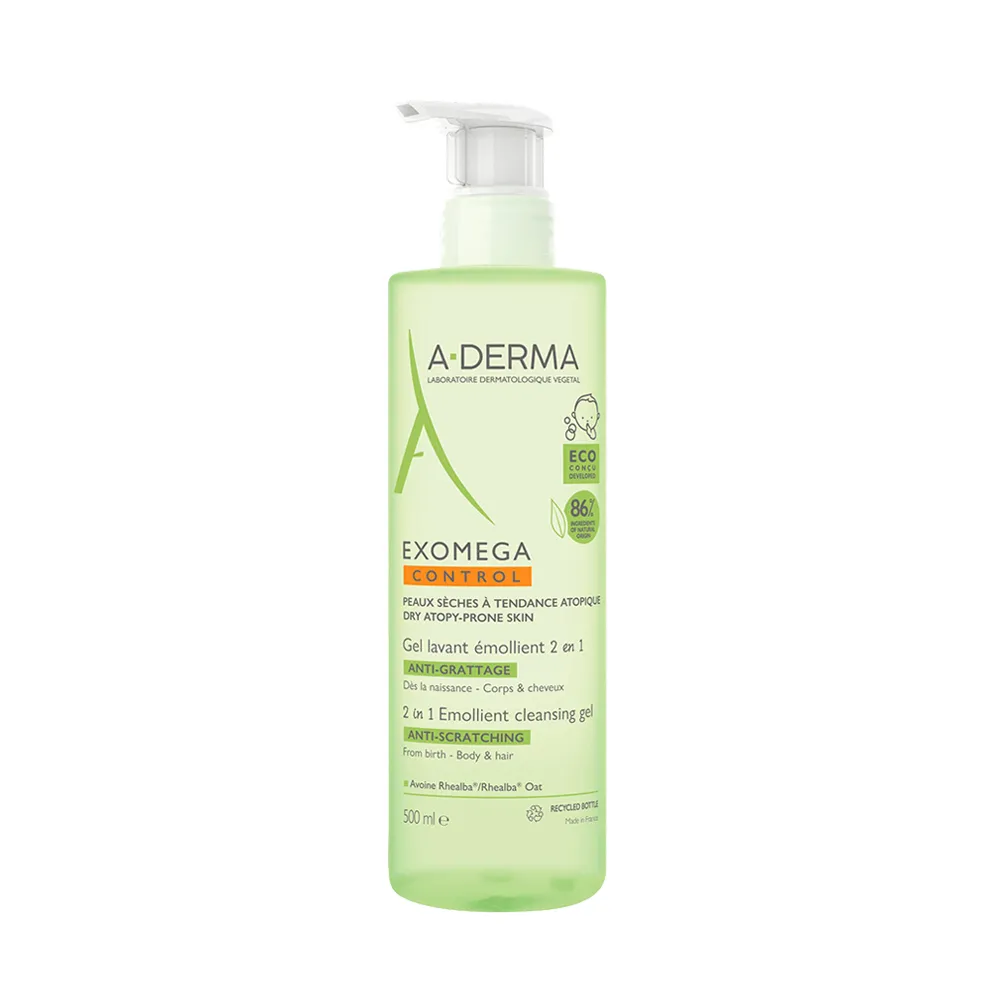 【A-DERMA 艾芙美】新葉益護佳洗髮沐浴精500ml