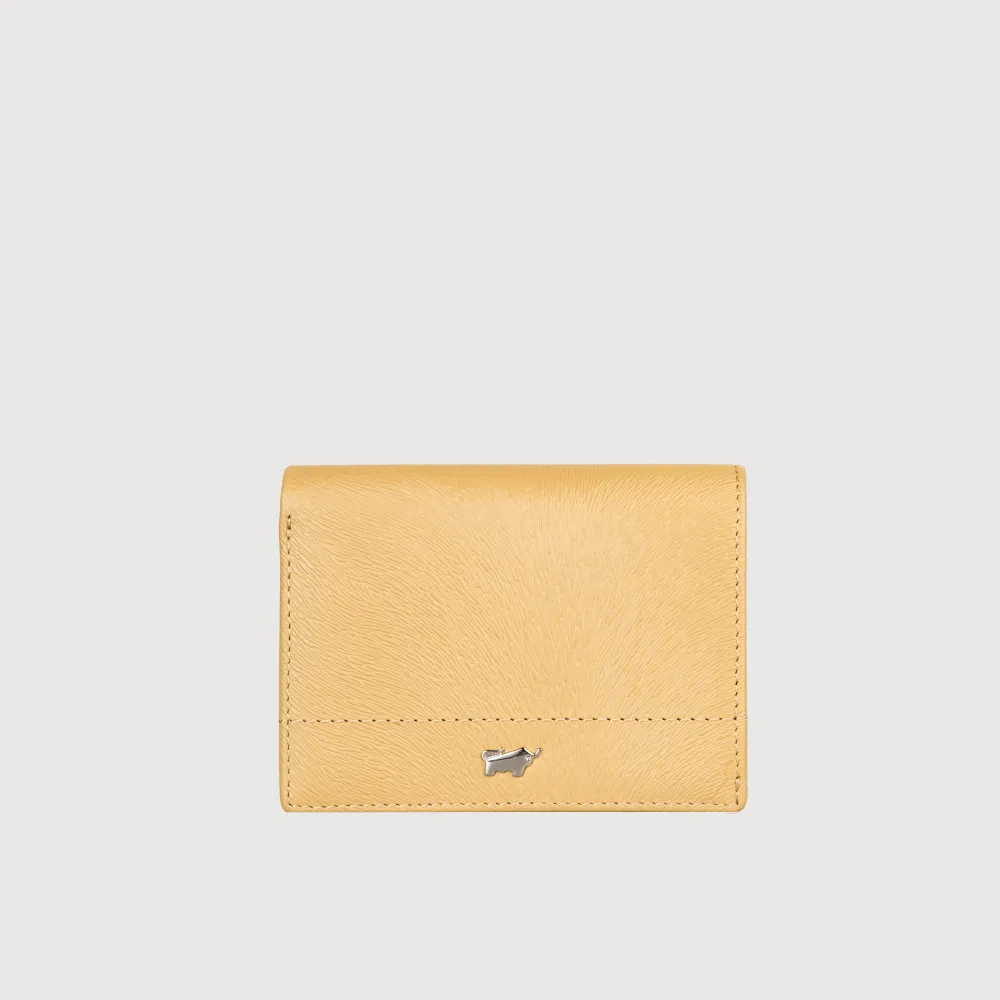 【BRAUN BUFFEL 德國小金牛】依雅娜 名片夾-淺棕色(BF853-141-CR) 送禮推薦