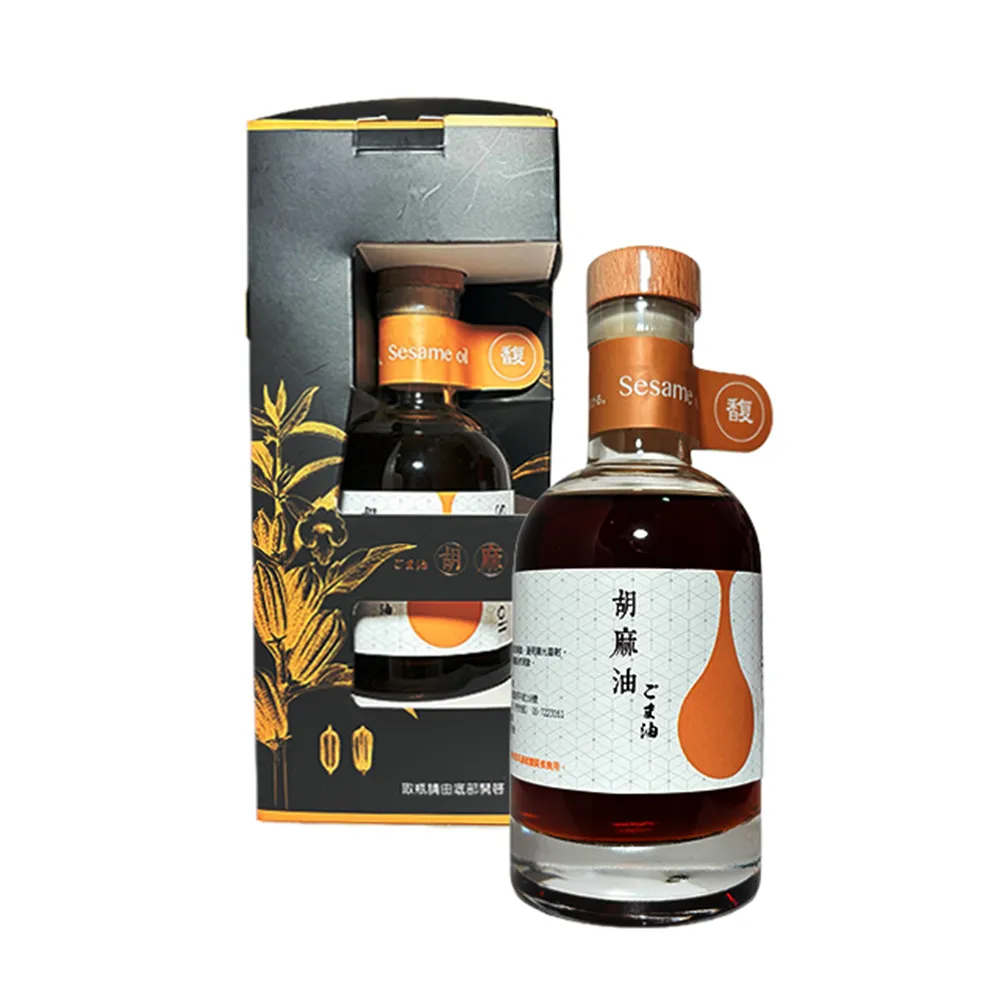 【農會】佳里農會 產銷履歷胡麻油禮盒200mlX1盒. 胡麻清油. 伴手禮