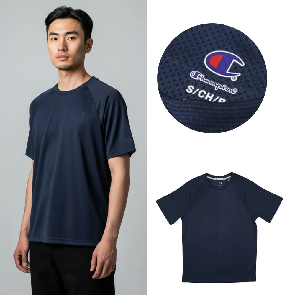 【Champion】Champion 運動短T 吸濕排汗 透氣 短T彈性 短袖 T恤 冠軍  @3014E&3