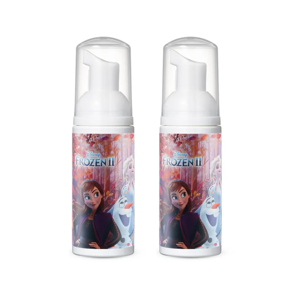 【思必兒】冰雪奇緣系列長效乾洗手慕斯無香味2入組(50ml/入)(美國專利技術★長效防護抗菌★無酒精成分)