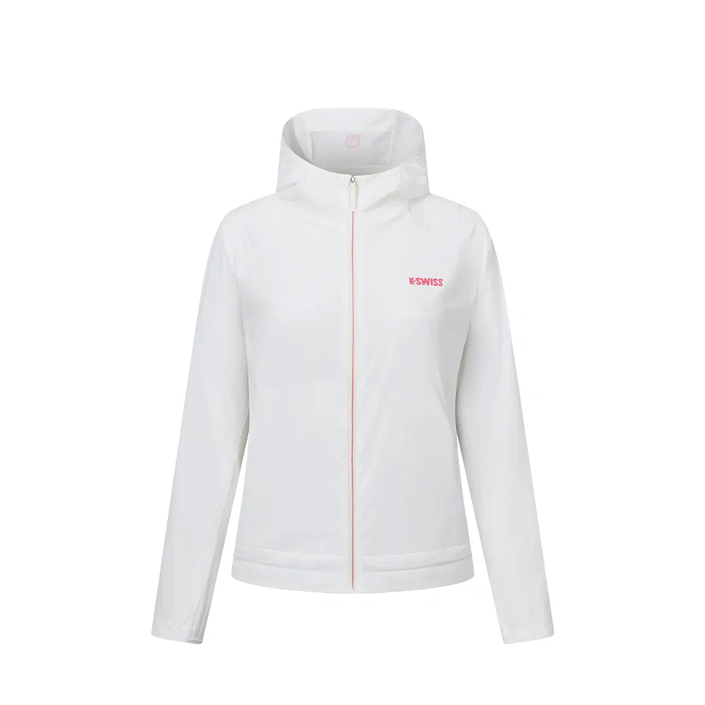 【K-SWISS】運動外套 WS LIGHT WOVEN JKT 防曬 梭織 女款 白色 1912128-101