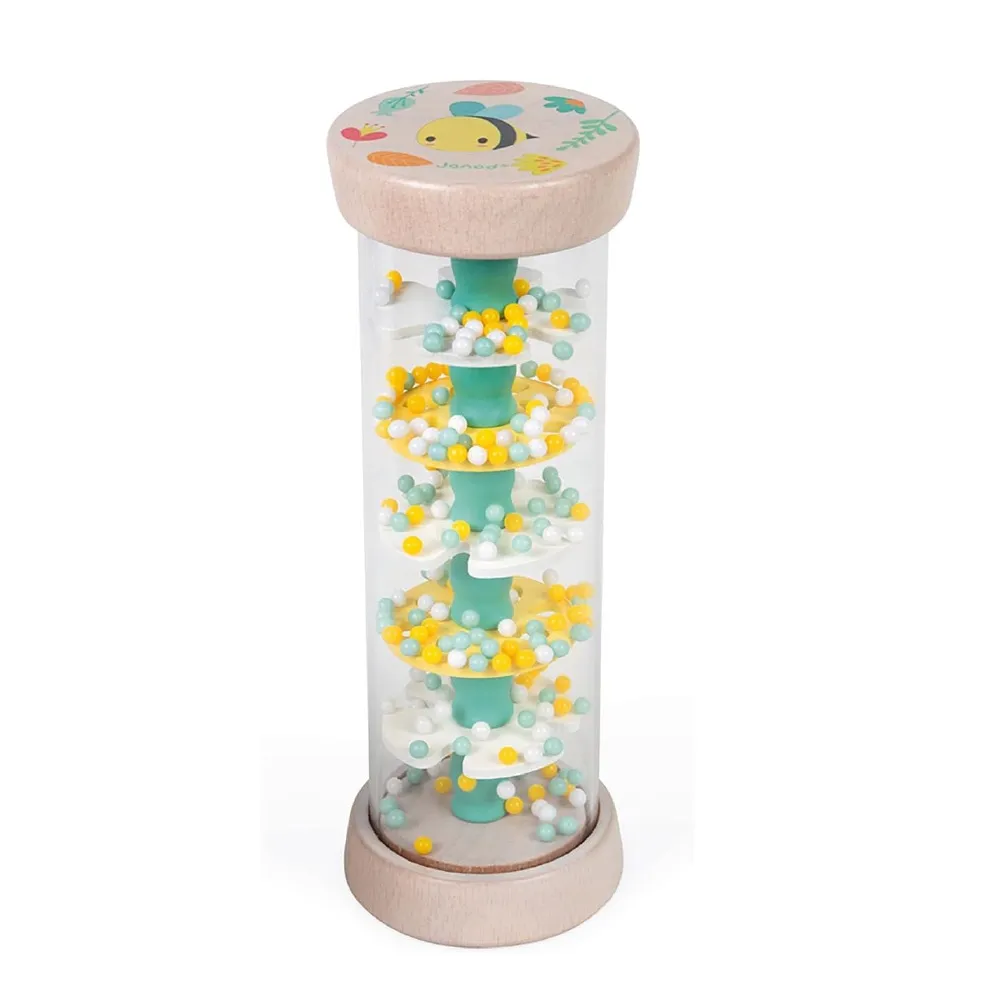 【Janod】寶寶異想世界-雨聲器(聲響玩具 寶寶玩具 1歲半玩具 2歲玩具 音樂玩具 感官玩具)