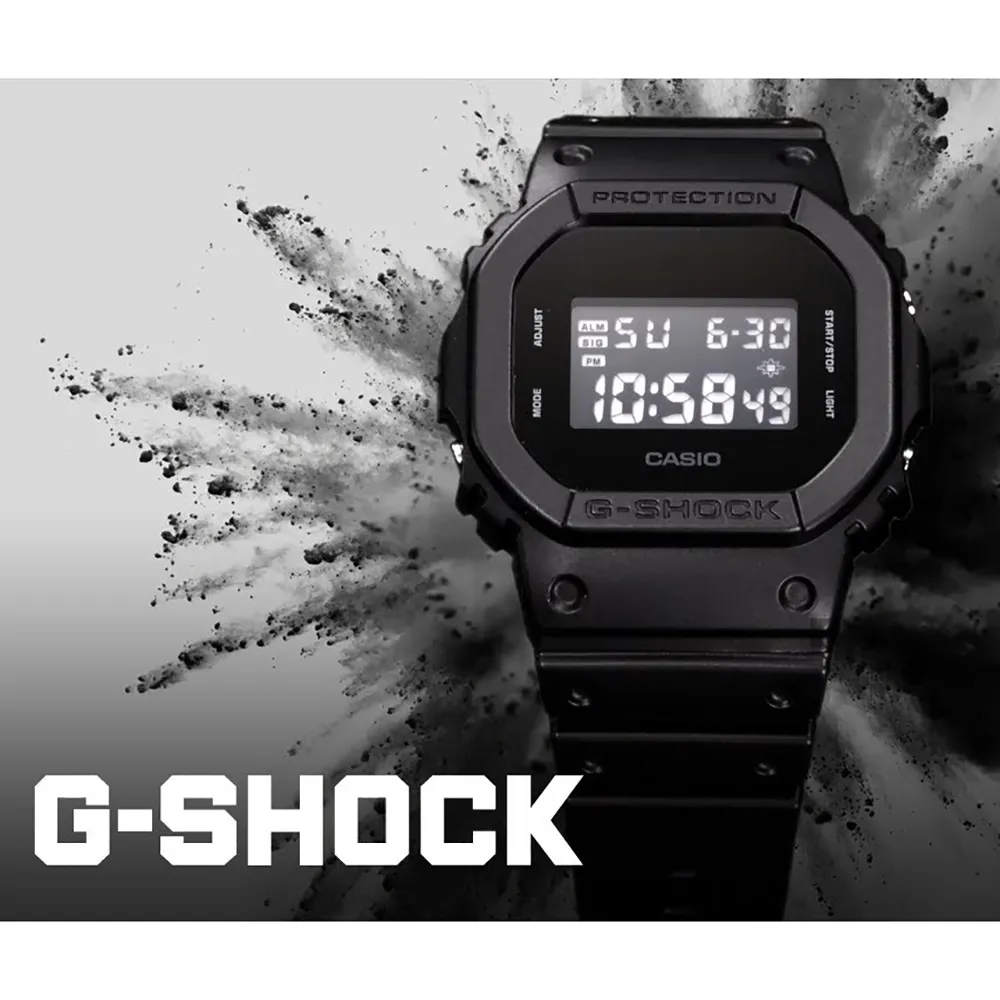 【CASIO 卡西歐】學生錶 G-SHOCK 經典人氣電子錶 送禮 禮物 推薦(DW-5600UBB-1)
