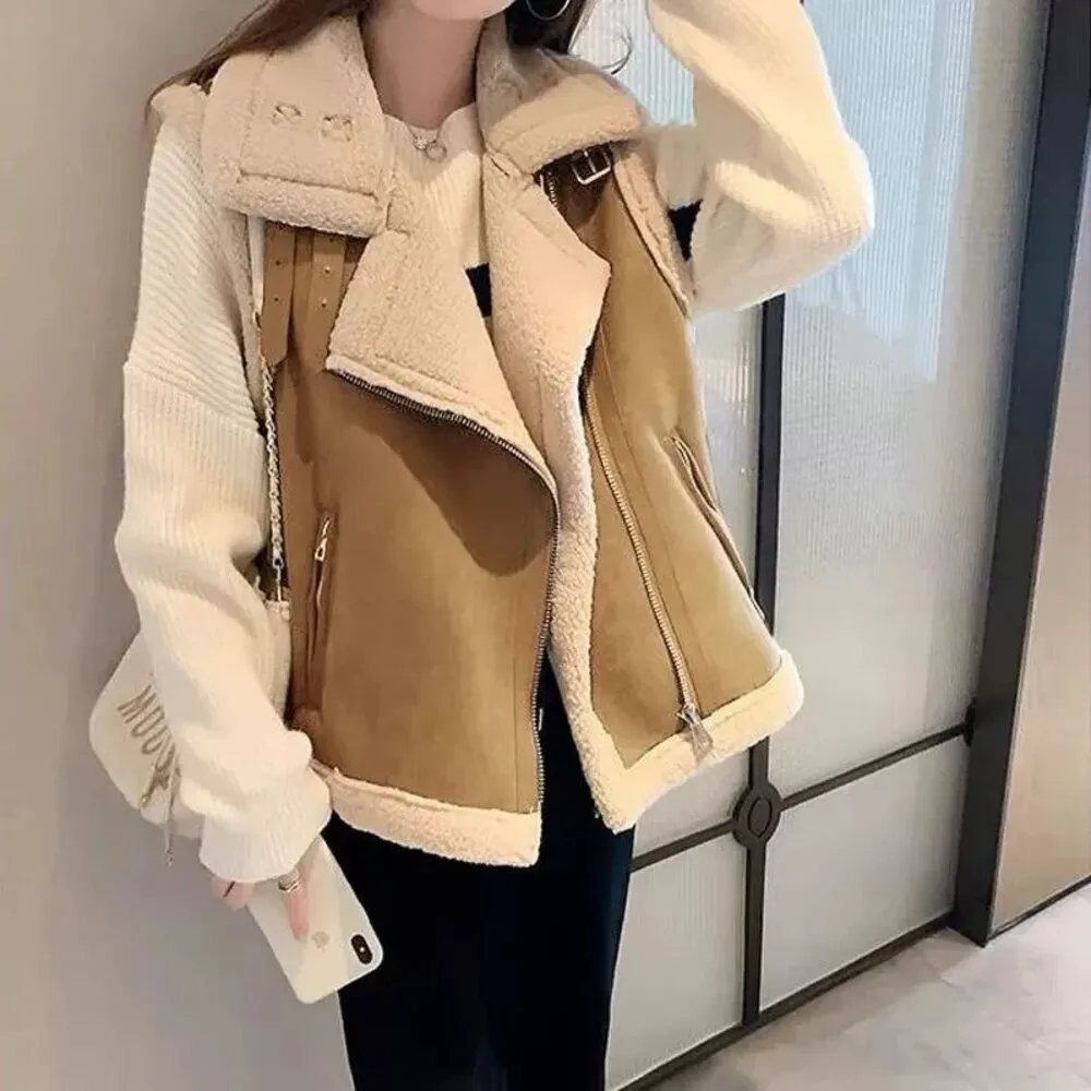 【Uicy】韓版寬鬆毛毛無袖背心外套 外套 防曬外套 女裝 上衣 J194