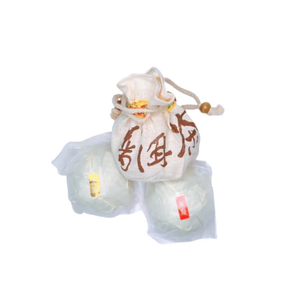 【茶韻】普洱茶90年代陳期20多年典藏歲月熟沱茶葉100g/沱X2 茶葉禮盒(熟茶/極品老茶 附小麻袋*2.茶刀*1)