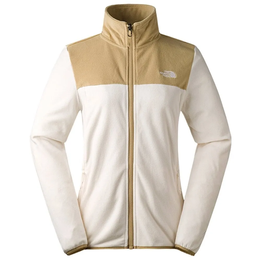 【The North Face】女 款 Polartec 立領抗污抗臭保暖抓絨外套.夾克(81SR-ROR 白色)
