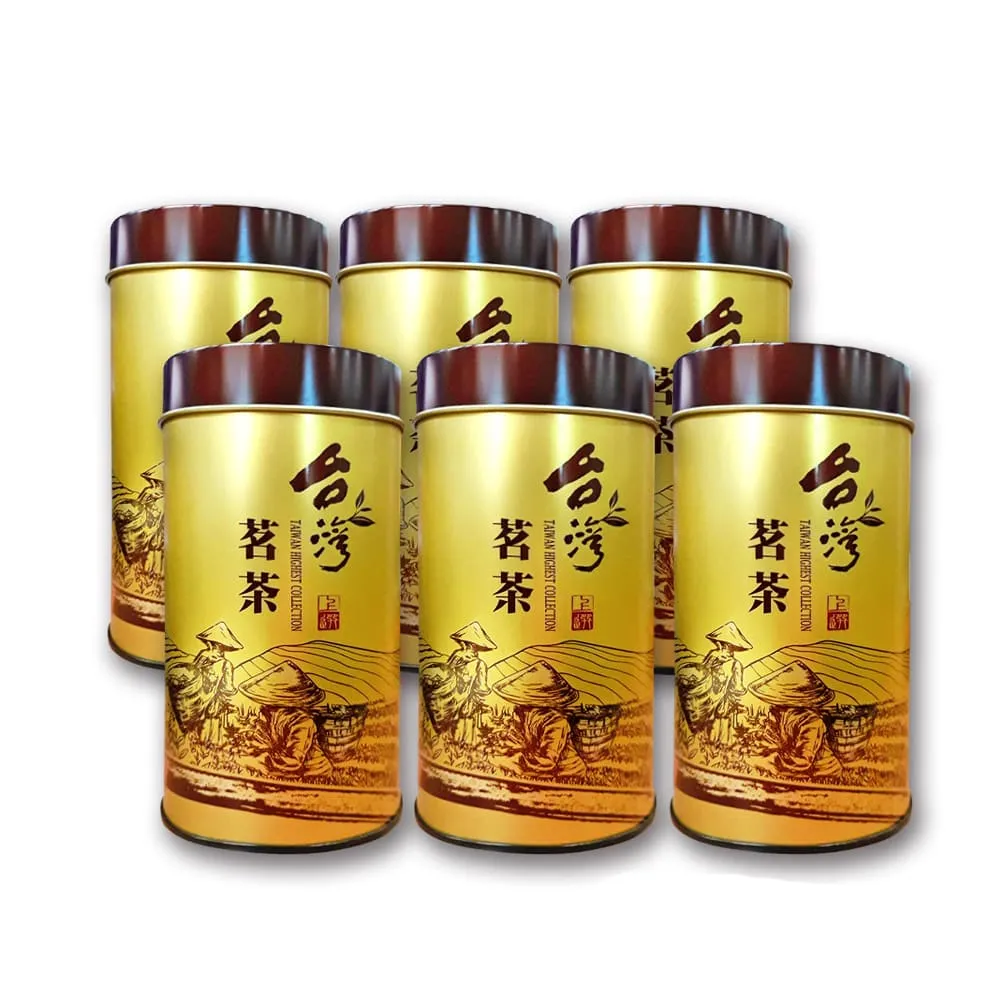 【名池茶業】台灣上等貢選高冷烏龍茶葉150gx6罐(共1.5斤)